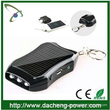 Best gift 1200mAH mini usb solar panel charger with 3 bright torch